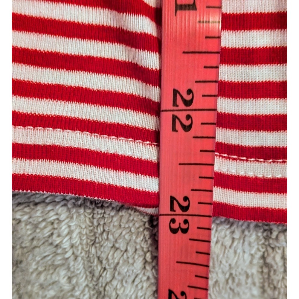 Talbots Petites Red White Striped Sequin Seahorse Nautical TShirt‎ Size P - Picture 7 of 8